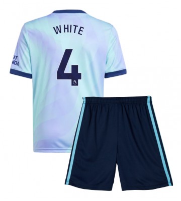 Arsenal Ben White #4 Replica Third Stadium Kit for Kids 2024-25 Short Sleeve (+ pants)